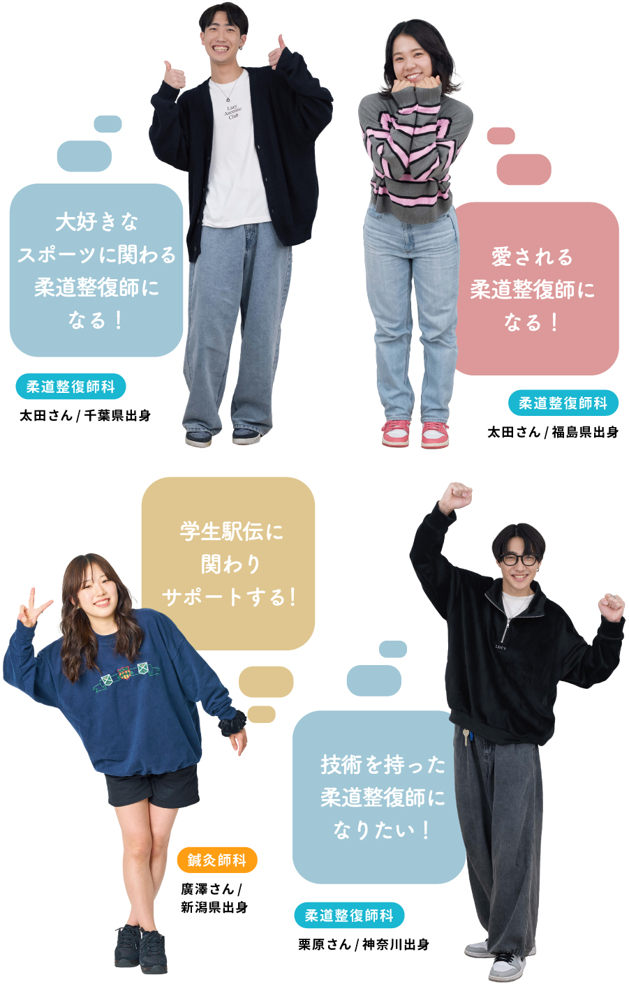 大好きなスポーツに関わる柔道整復師! 技術を持った柔道整復師になりたい!